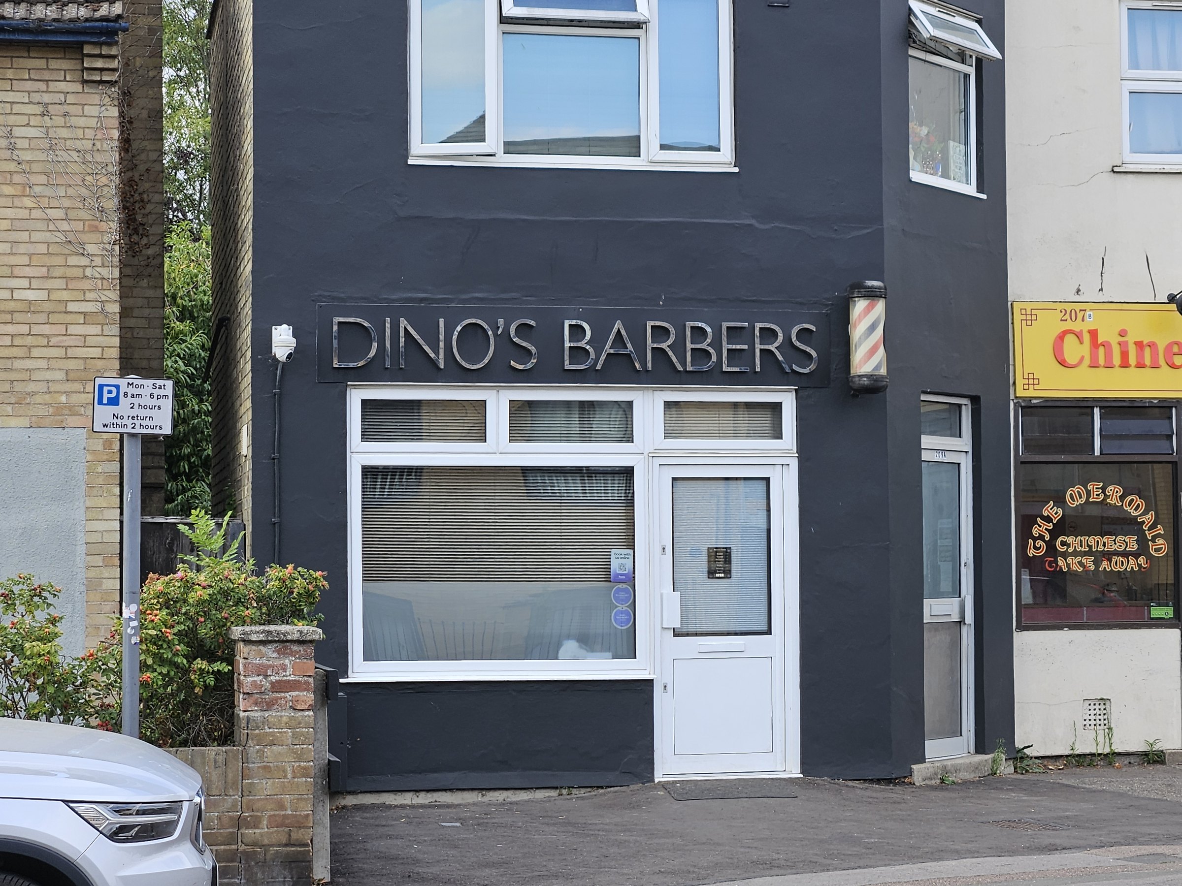 209 Green End Rd, Chesterton, Cambridge CB4 1RJ, United Kingdom in Cambridge showing Dino's Barbershop